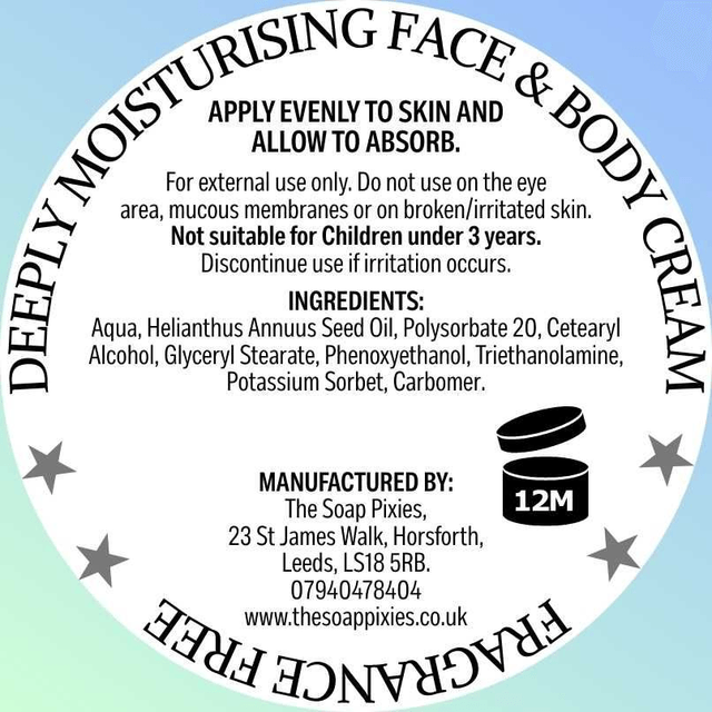 Fragrance Free Moisturising Cream (100g)