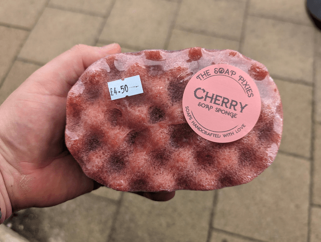 Cherry Soap Sponge (150g)