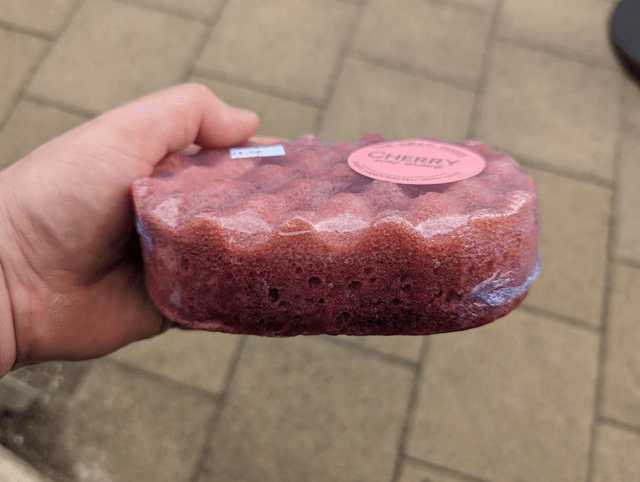 Cherry Soap Sponge (150g)