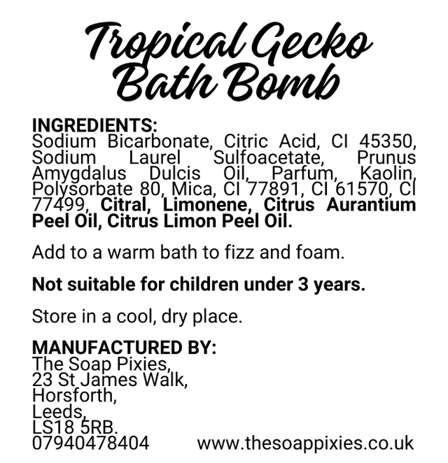 Tropical Gecko Bath Bomb