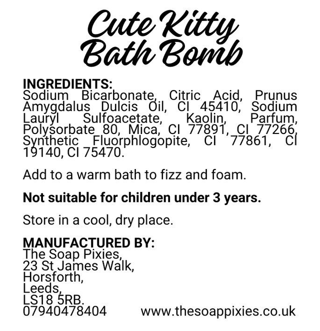 Cute Kitty Bath Bomb
