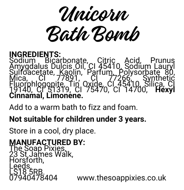 Unicorn Bath Bomb