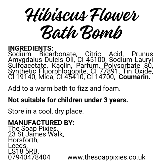 Hibiscus Flower Bath Bomb