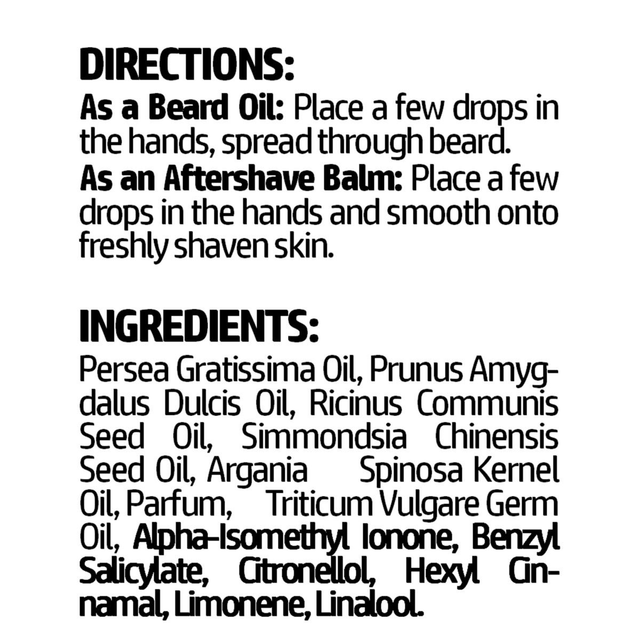 1881 Beard Oil and Shave Balm (30ml)