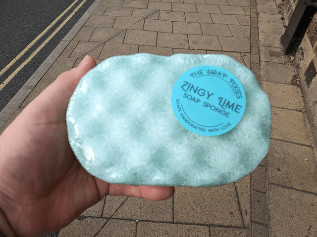 Zingy Lime Soap Sponge (150g)