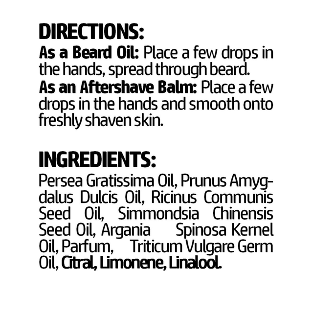 C. Aventos Beard Oil and Shave Balm (30ml)